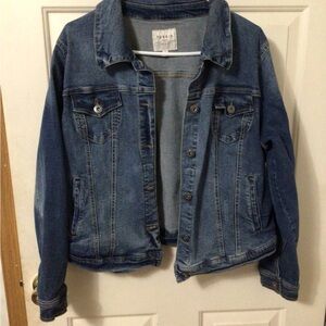 Torrid Blue Denim Jacket with Button Details 2X